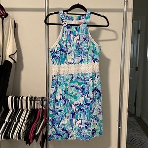 Women’s Lilly Pulitzer Dress Blue/Green/White Size 2